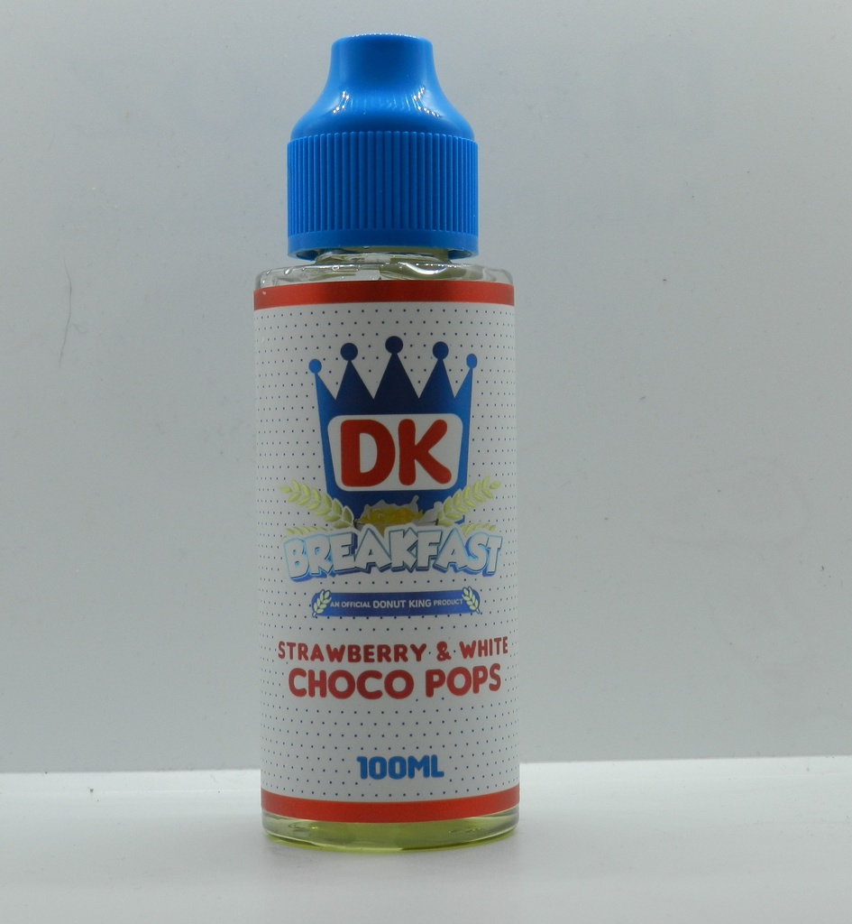 Donut King Breakfast 100ml Strawberry White Choco Pops