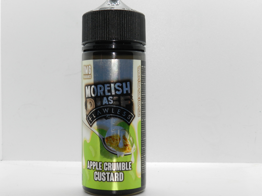 Moreish AS Flawless 100ml Apple Crumble Custard