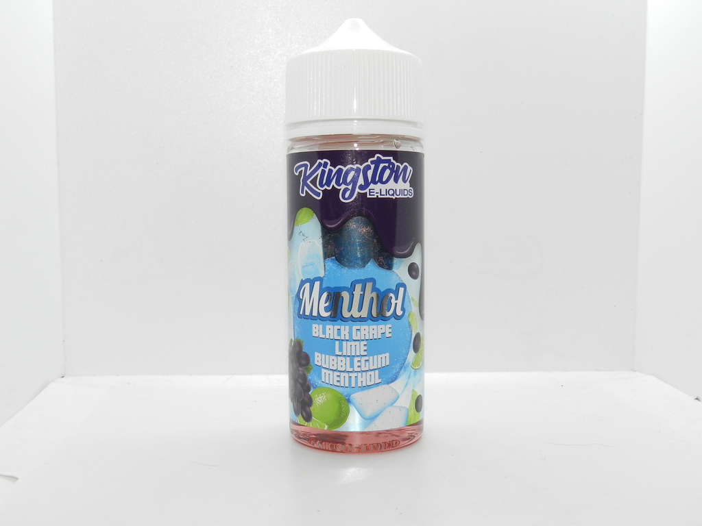 Kingston Menthol  100ml Black Grape Lime Bubblegum Menthol