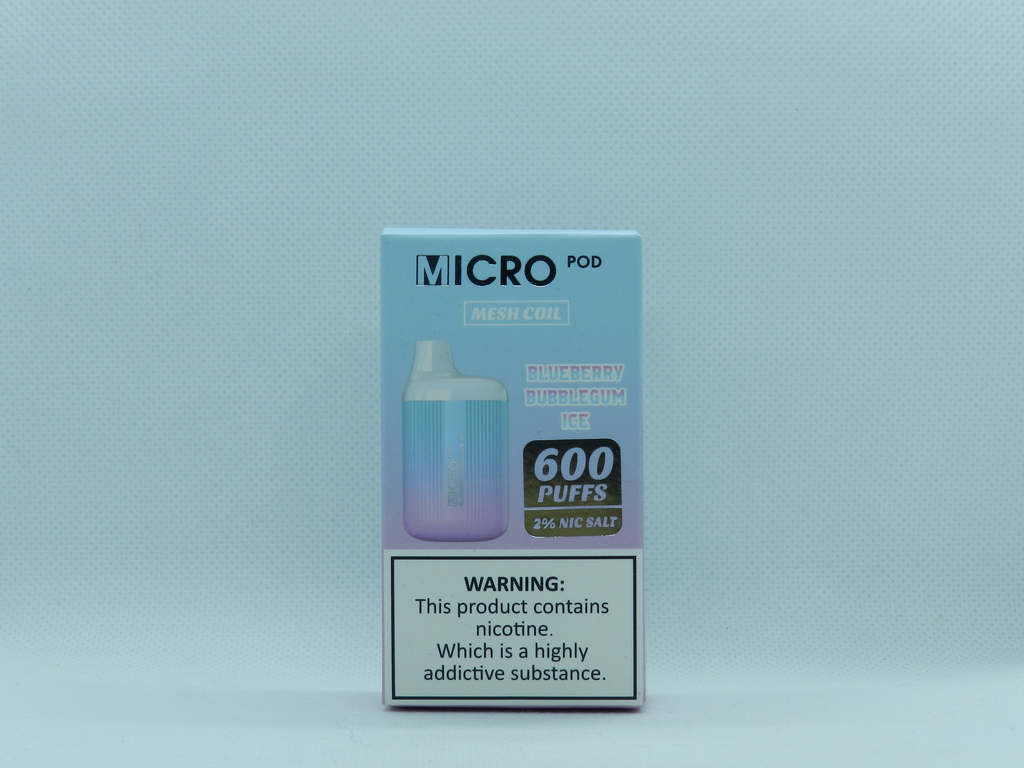 Micro Pod 600 2% Blueberry Bubblegum Ice