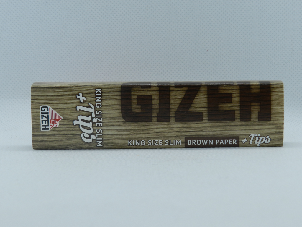 GIZEH Brown King Size Slim + Tips