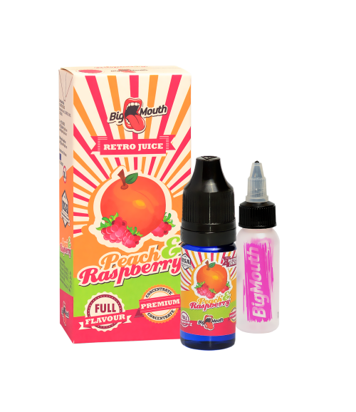 Big Mouth Retro Juice Peach & Raspberry