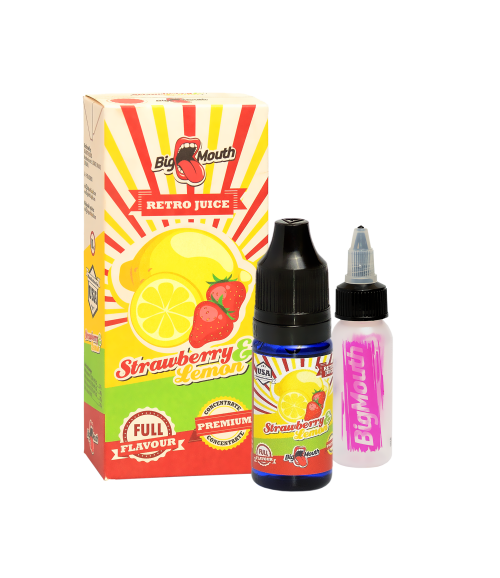 Big Mouth Retro Juice Strawberry & Lemon