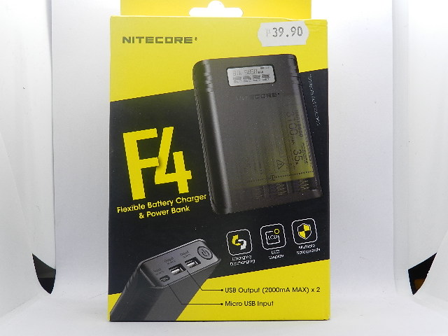 Nitecore F4 Flexible Battery Charger & Power Bank