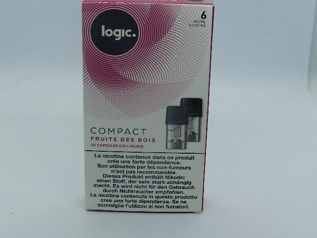 Logic Ersatzpod Compact Fruit Des Bois 6 mg