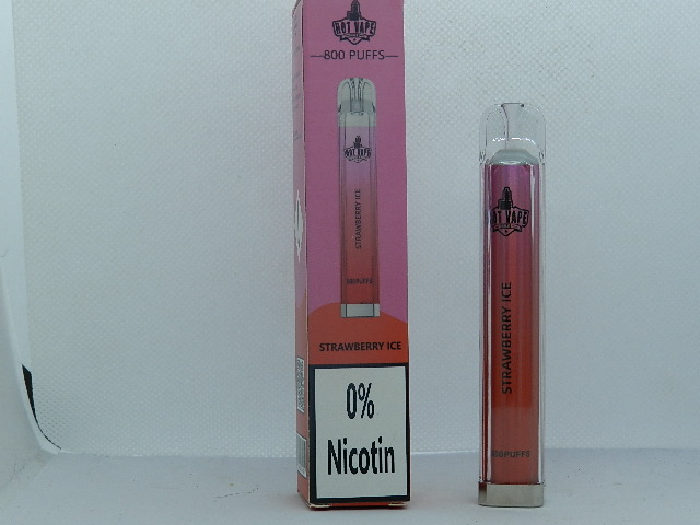 Hot Vape800 0% Nic Strawberry Ice