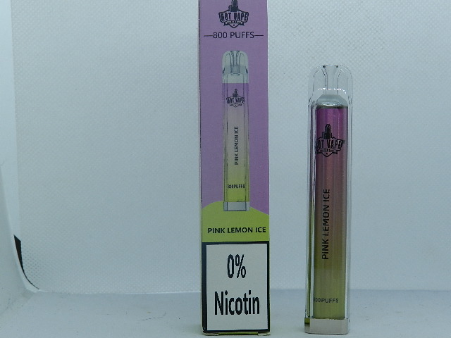 Hot Vape800 0% Nic Pink Lemon Ice