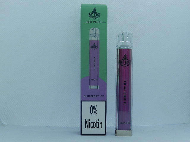 Hot Vape800 0% Nic Blueberry Ice