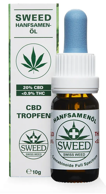 Sweed Hanfsamenöl CBD Tropfen 20% CBD 0,5% THC