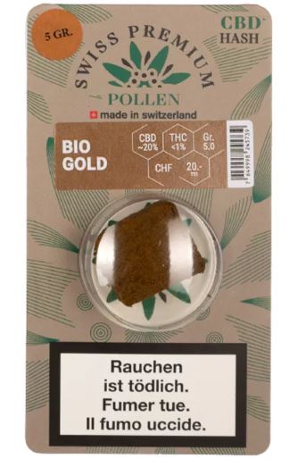 Swiss Premium Pollen ~ Bio Gold ~ 5g CBD Hash