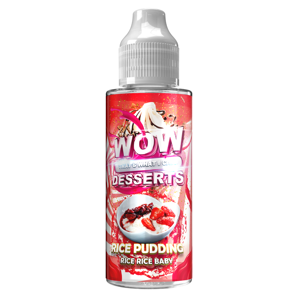 WOW Desserts 100ml UK Rice Pudding Strawberry