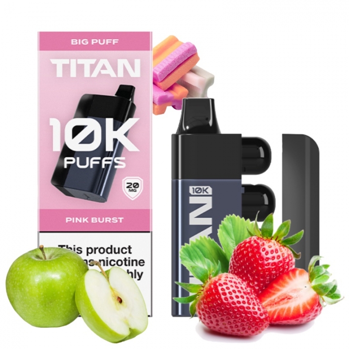 Titan 10K 8 x 2ml Pods 2% Pink Burst