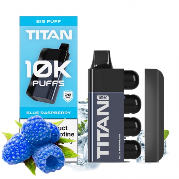 Titan 10K 8 x 2ml Pods 2% Blue Rasperry