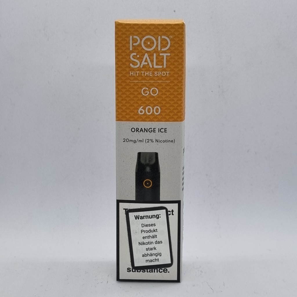 PodSalt600 2% Orange Ice