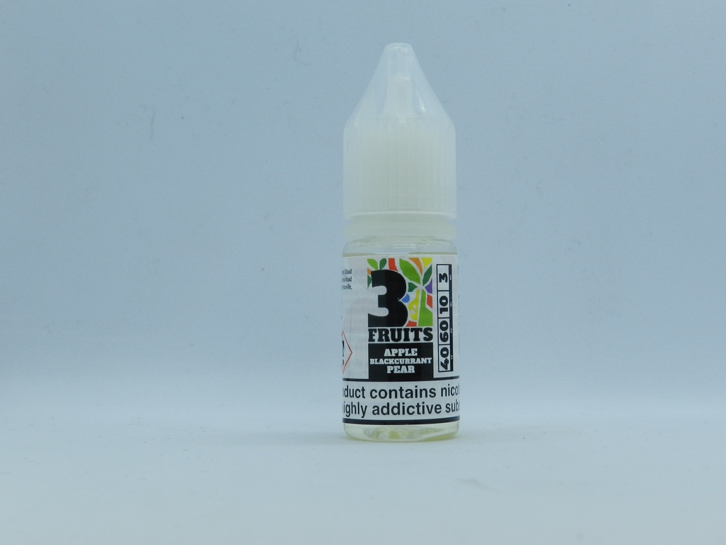 3 Fruit Apple Blackcurrant Pear 10ml 3mg