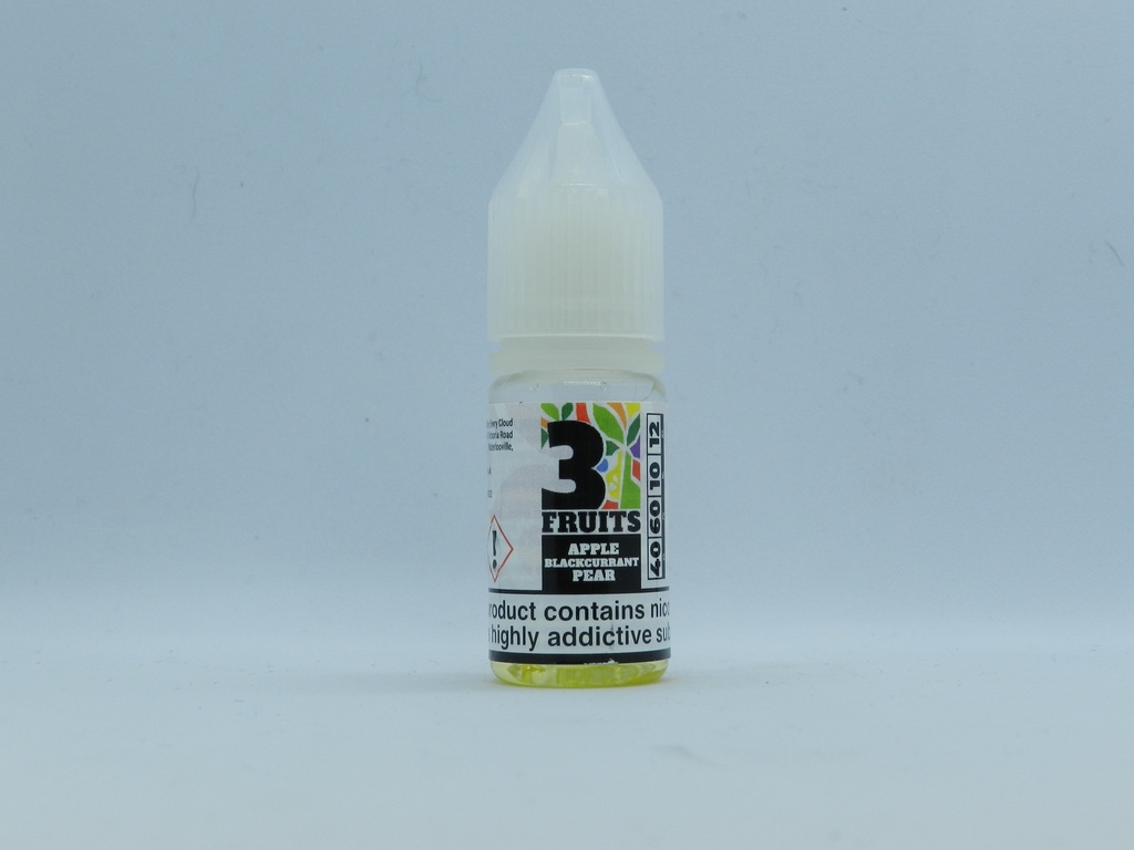 3 Fruit Apple Blackcurrant Pear 10ml 12mg