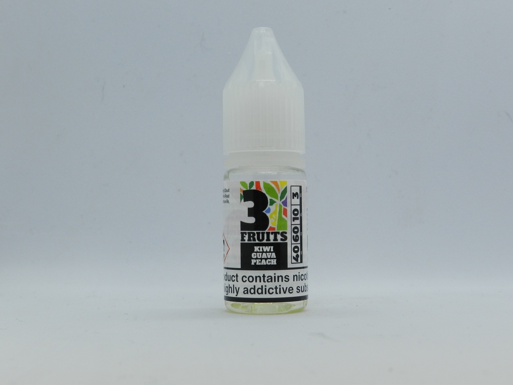 3 Fruits Kiwi Guava Peacg 10ml 3mg