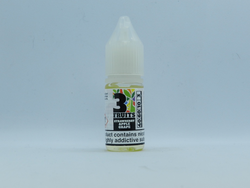 3 Fruits Strawberry Apple Grape 10ml 3mg