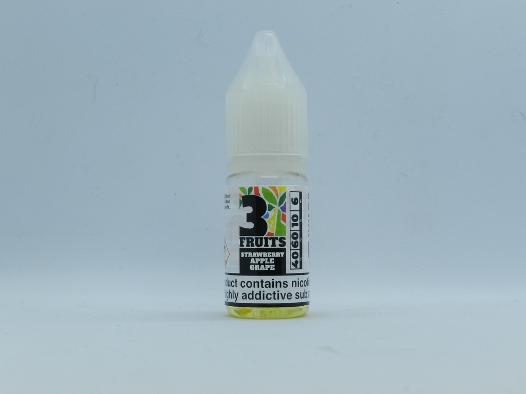 3 Fruits Strawberry Apple Grape 10ml 6mg