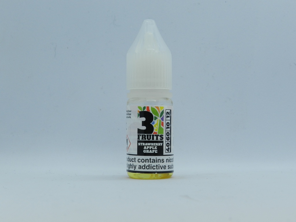 3 Fruits Strawberry Apple Grape 10ml 12mg