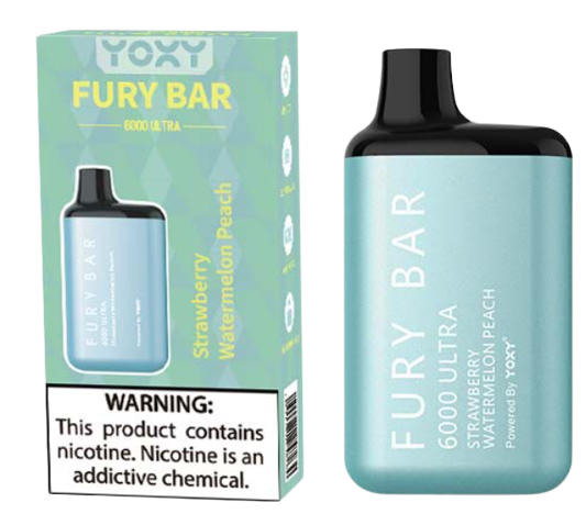 Yoxy Fury Bar 2%  Strawberry Watermelon Peach