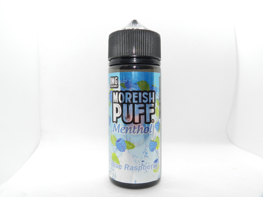 Moreish Puff Menthol 100ml Blue Raspberry