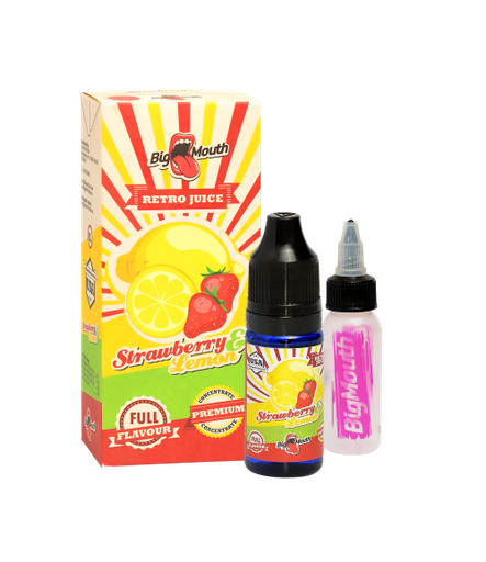 Big Mouth Retro Juice Strawberry & Lemon