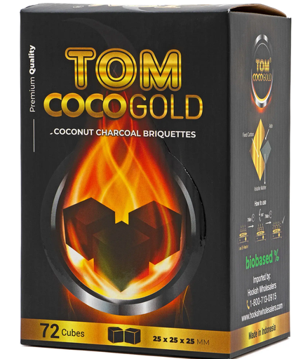 Shisha Kohle  Tom Coco Gold Briketts aus Kokosnussschalen