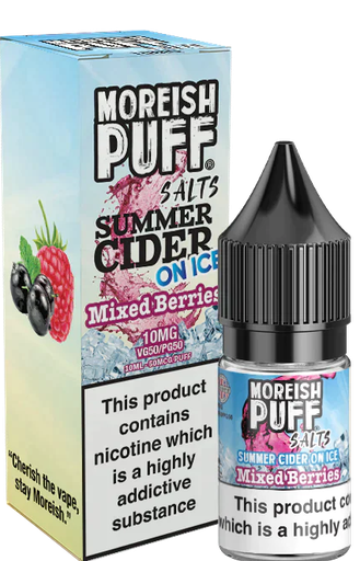 Moreish Puff Summer Cider Mixed Berries on Ice 10ml 10mg