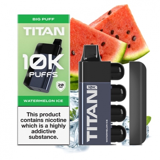 Titan 10K 8 x 2ml Pods 2% Watermelon Ice