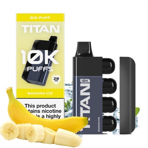 Titan 10K 8 x 2ml Pods 2% Banana Ice