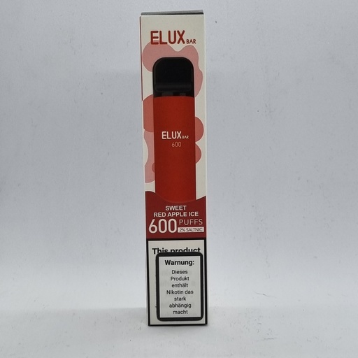 Elux Bar 600 2% Sweet Red Apple Ice