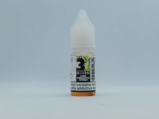 3 Fruits Lime Pineapple Lychee 10ml 12mg