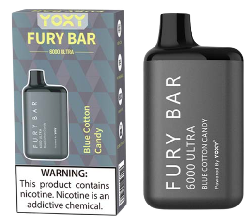 Yoxy Fury Bar 2% Blue Cotton Candy