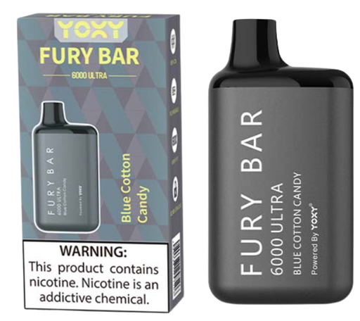 Yoxy Fury Bar Blue Cotton Candy