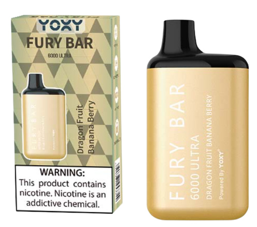 Yoxy Fury Bar  2% Dragon Fruit Banana Berry