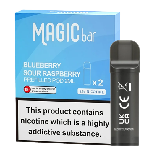 Magic Bar  Refill 2x600 2%  Sour Raspberry